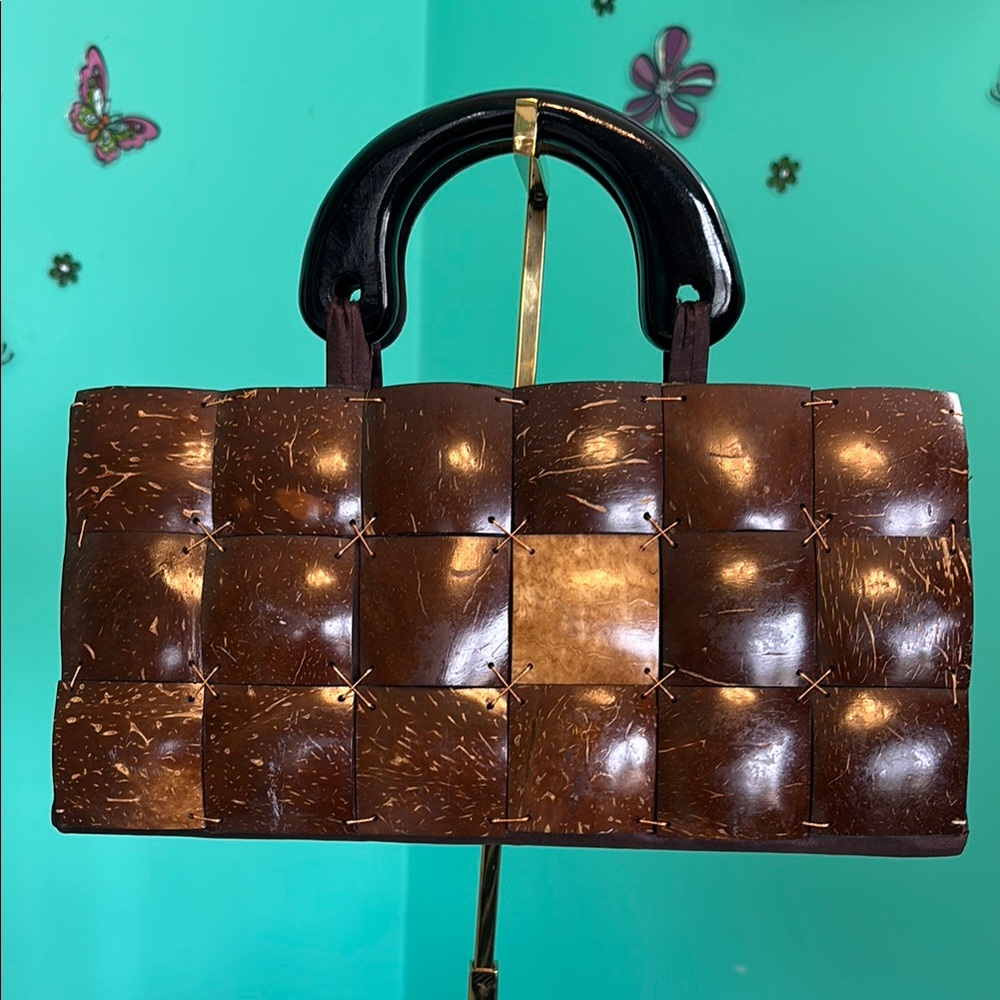 Vintage Elegant Brown Handcrafted Women's Bag